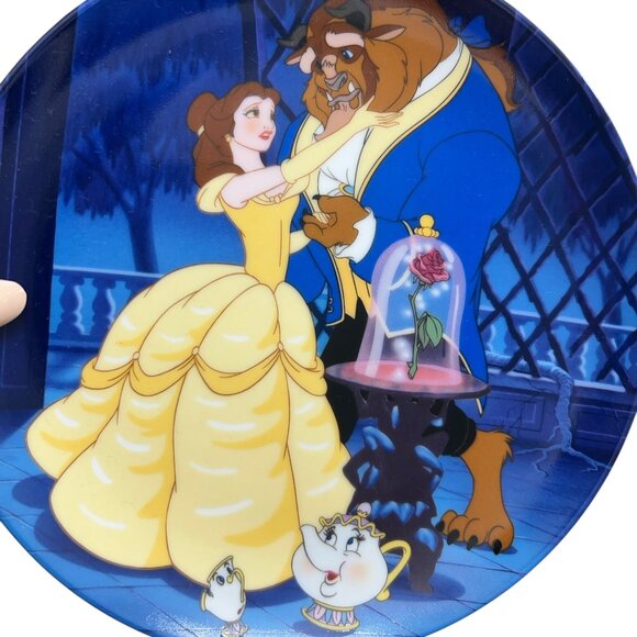 Disney Beauty & the Beast Learning to Love Plate Edwin M. Knowles - Picture 2 of 6